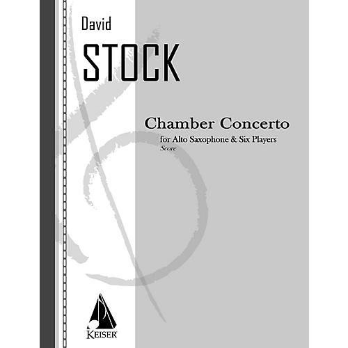 Lauren Keiser Music Publishing Chamber Concerto for Saxophone and Six Players - Full Score LKM Music Series Composed by David Stock