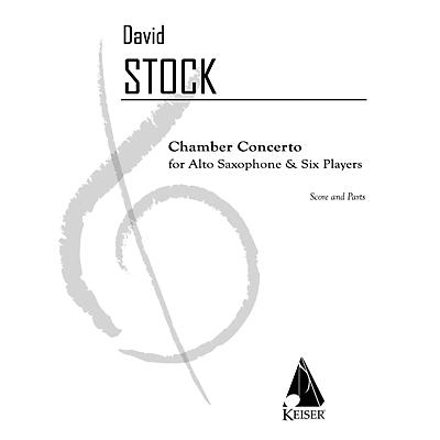 Lauren Keiser Music Publishing Chamber Concerto for Saxophone and Six Players - Score and Part LKM Music Series Composed by David Stock