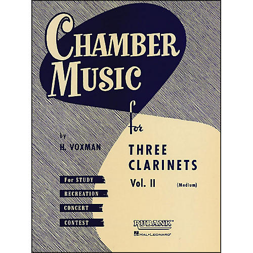 Hal Leonard Chamber Music Series Three Clarinets Vol. 2