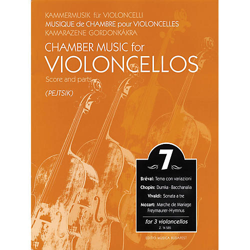 Editio Musica Budapest Chamber Music for 3 Violoncellos - Volume 7 EMB Series Composed by Various Arranged by Pejtsik