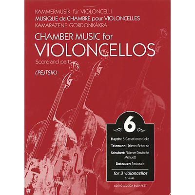 Editio Musica Budapest Chamber Music for Violoncellos - Volume 6 for 3 Violoncellos EMB Arranged by Árpád Pejtsik