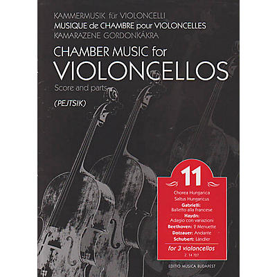 Editio Musica Budapest Chamber Music for Violoncellos, Vol. 11 (Three Violoncellos Score and Parts) EMB Series by Various