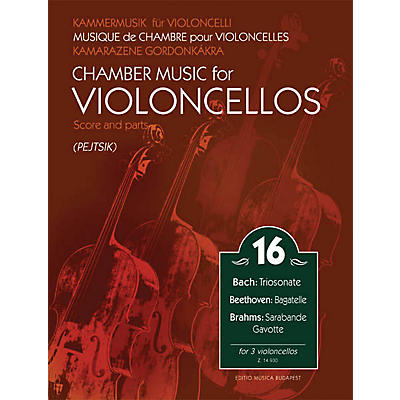 Editio Musica Budapest Chamber Music for Violoncellos Volume 16 (for 3 Cellos - Score and Parts) EMB Series Softcover by Various