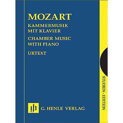 G. Henle Verlag Chamber Music with Piano (Study Score) Henle Study Scores Series Softcover by Wolfgang Amadeus Mozart