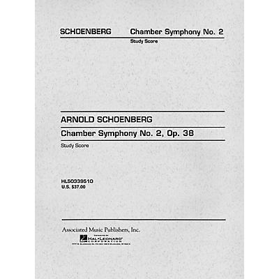 G. Schirmer Chamber Symphony No. 2, Op. 38 (Study Score No. 97) Study Score Series Composed by Arnold Schoenberg