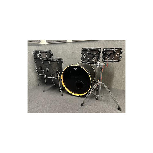 Crush Drums & Percussion Chameleon Ash Drum Kit Black Grain