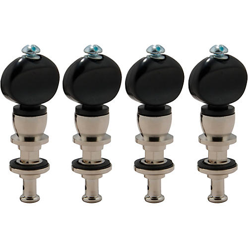 Grover Champion #75 Series Banjo Black Button Tuning Pegs Nickel