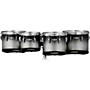 Open-Box Pearl Championship CarbonCore Marching Tenor Drums Quad Sonic Cut Condition 1 - Mint 10, 12, 13, 14 in. Black Silver Burst #368