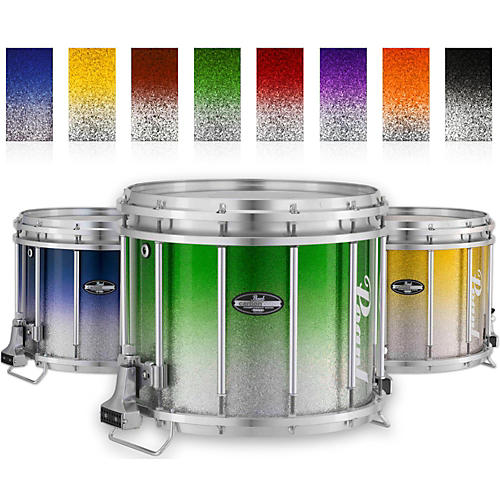 Pearl Championship CarbonCore Varsity FFX Marching Snare Drum Fade Top Finish 13 x 11 in. Orange Silver #980