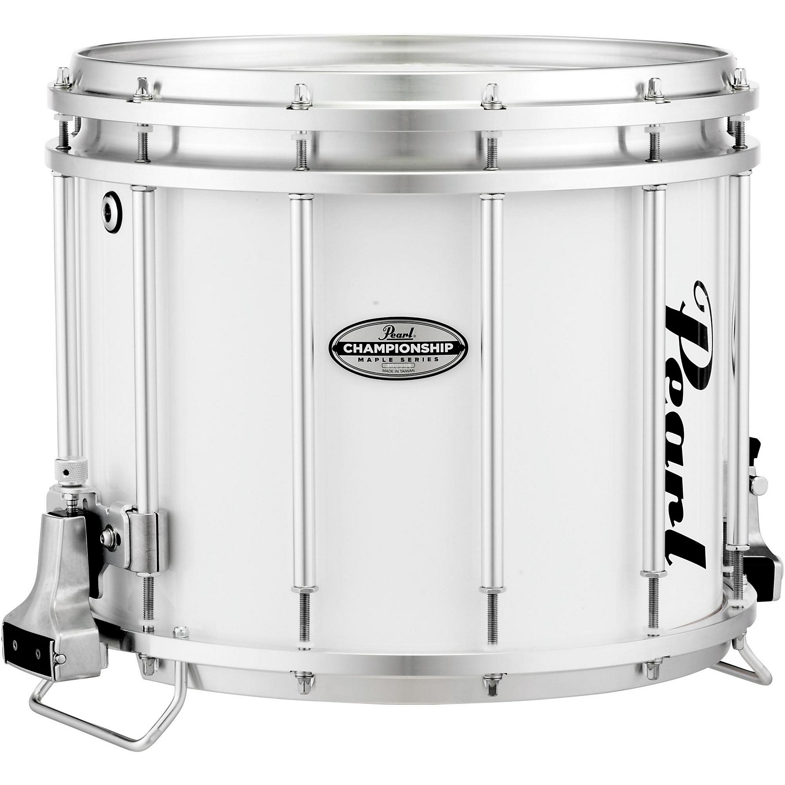 Pearl Championship Maple FFX Marching Snare Drum 14 x 12 in. Pure White