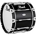 Pearl Championship Maple Marching Bass Drum 20x14 Inch Pure WhiteMidnight Black
