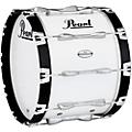 Pearl Championship Maple Marching Bass Drum 20x14 Inch Midnight BlackPure White