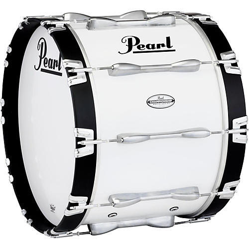 Pearl Championship Maple Marching Bass Drum 20x14 Inch Pure White