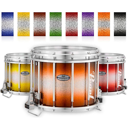 Pearl Championship Maple Varsity FFX Marching Snare Drum Burst Finish Condition 2 - Blemished 13 x 11 in., Green Silver #969 194744188411