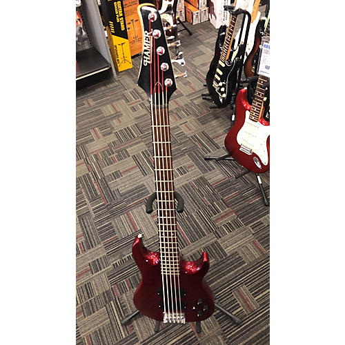 Hamer Chaparral 5 Electric Bass Guitar Red/Chrome