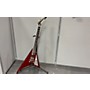 Used Kramer Charlie Parra Vanguard Solid Body Electric Guitar Chrome Red Metallic