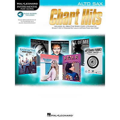 Hal Leonard Chart Hits For Alto Sax - Instrumental Play-Along (Book/Online Audio)