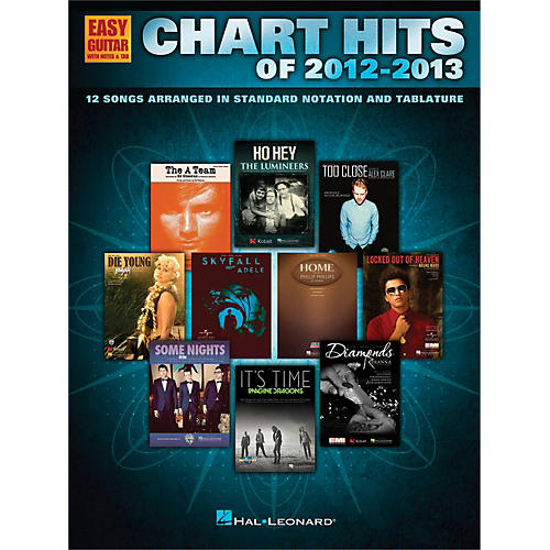 Chart Hits of 2012-2013 for Easy Guitar Tab