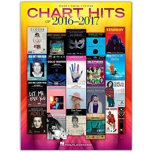 Hal Leonard Chart Hits of 2016 - 2017 P/V/G Piano/Vocal/Guitar