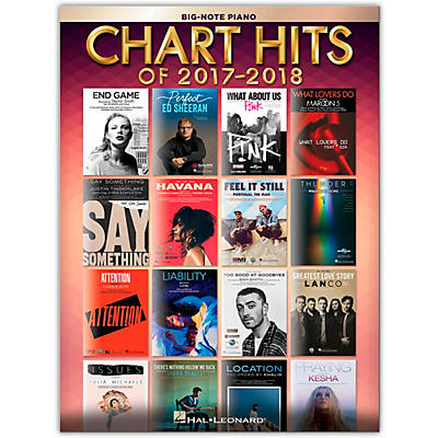 Hal Leonard Chart Hits of 2017-2018 for Big Note Piano