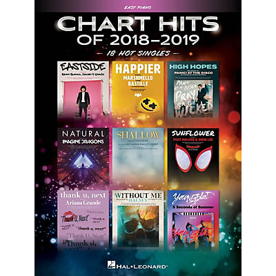Hal Leonard Chart Hits of 2018-2019 Easy Piano Songbook Series Softcover Performed by Various