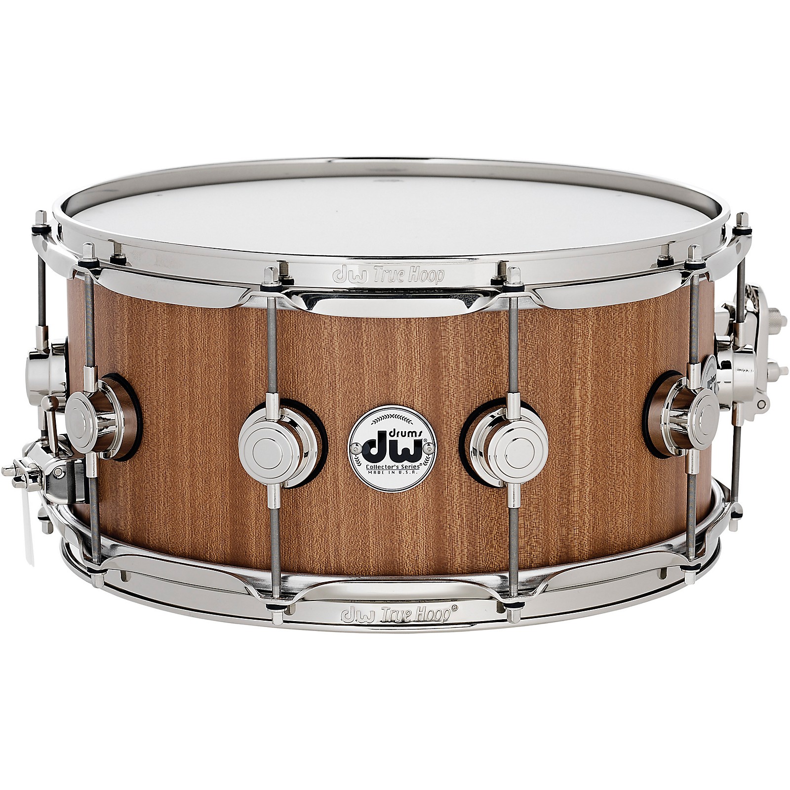 Dw Cherry Mahogany Natural Lacquer With Nickel Hardware Snare Drum 14 X 65 In 14 X 65 In 