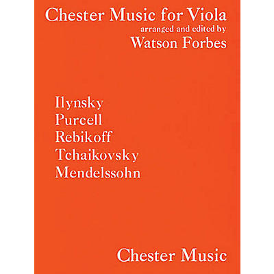 CHESTER MUSIC Chester Music for Viola (Viola and Piano Accompanimnet) Music Sales America Series