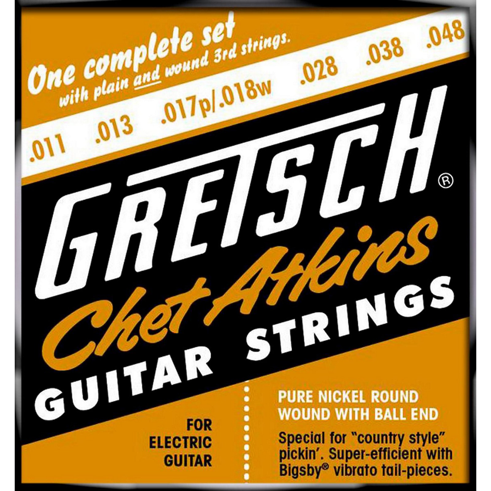 Fender Chet Atkins Pure Nickel 1148 Electric Guitar Strings Musician