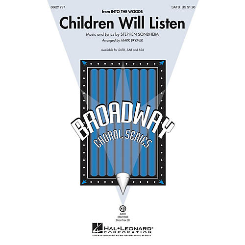 Hal Leonard Children Will Listen (from Into the Woods) SATB arranged by Mark Brymer