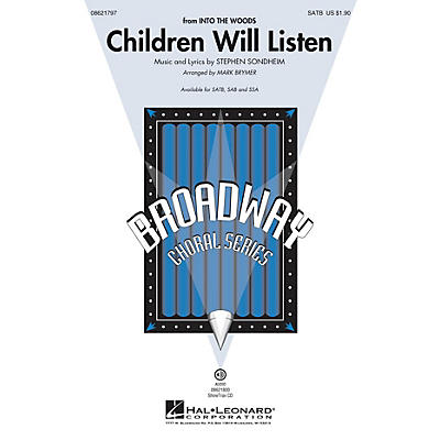 Hal Leonard Children Will Listen (from Into the Woods) ShowTrax CD Arranged by Mark Brymer