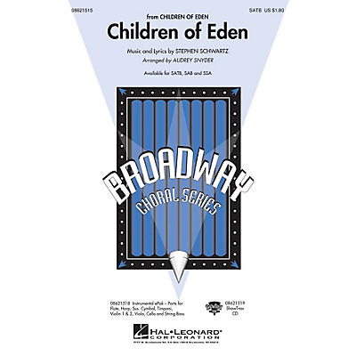 Hal Leonard Children of Eden SATB arranged by Audrey Snyder