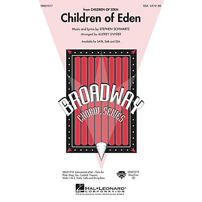 Hal Leonard Children of Eden SSA arranged by Audrey Snyder