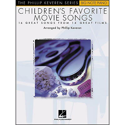 Hal Leonard Children's Favorite Movie Songs - Phillip Keveren Series for Big Note Piano