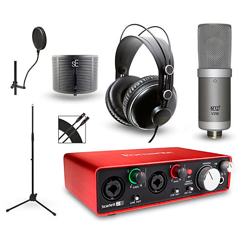 Choose Your Mic Recording Package with Scarlett 2i2 and MH310 Headphones