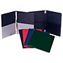 Marlo Plastics Choral Folder 9-1/4 x 12 with 7 Elastic Stays and 2 Expanded Horizontal Pockets Black