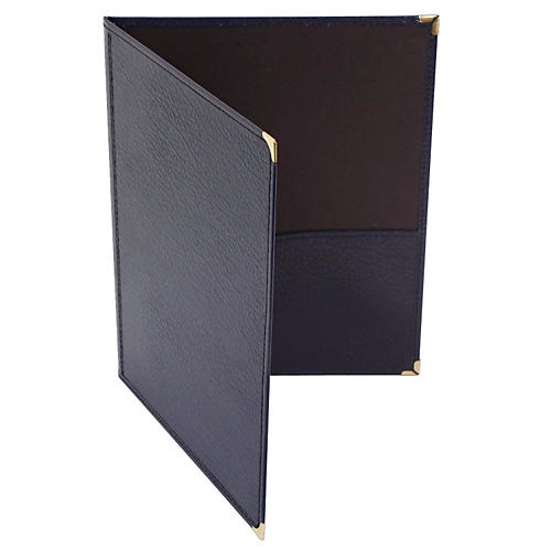Choral Leatherette Folio With Bottom Pockets