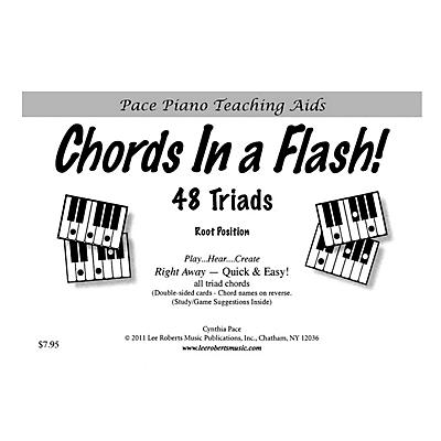 Lee Roberts Chords in a Flash! (48 Triads for Piano Revised Edition) Pace Piano Education Series by Cynthia Pace
