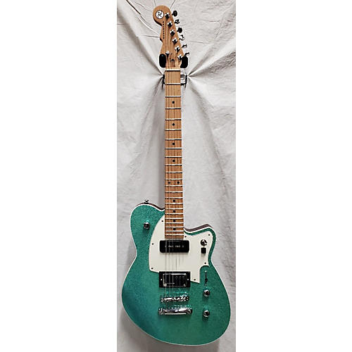 Reverend Chris Freeman Solid Body Electric Guitar green sparkle