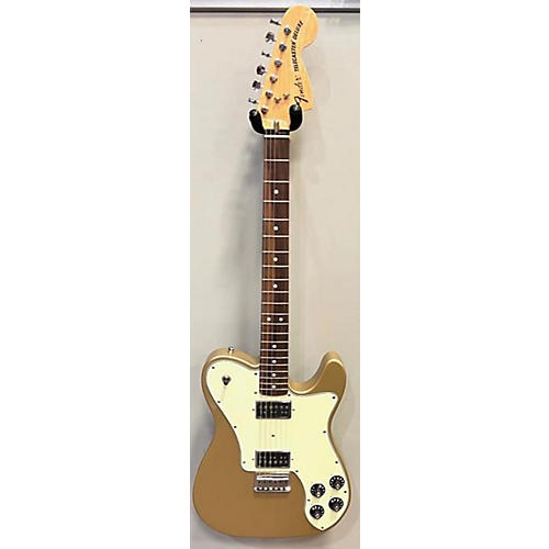 Fender Chris Shiflett Telecaster Deluxe Solid Body Electric Guitar Aztec Gold