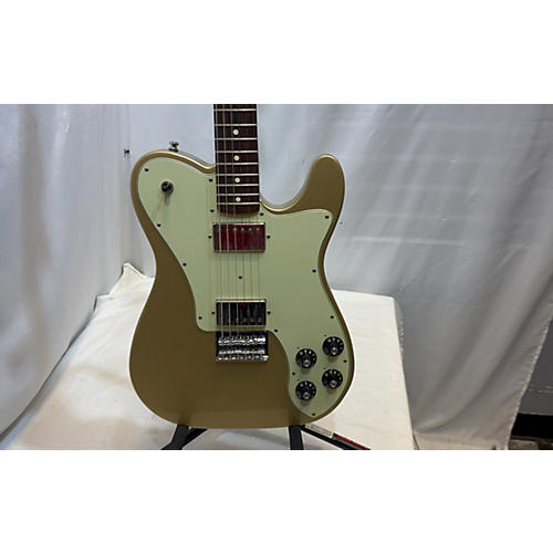 Fender Chris Shiflett Telecaster Deluxe Solid Body Electric Guitar Aztec Gold