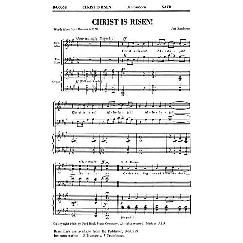 Fred Bock Music Christ Is Risen! 2-Part any combination Composed by Jan Sanborn