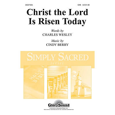 Shawnee Press Christ the Lord Is Risen Today SAB composed by Cindy Berry