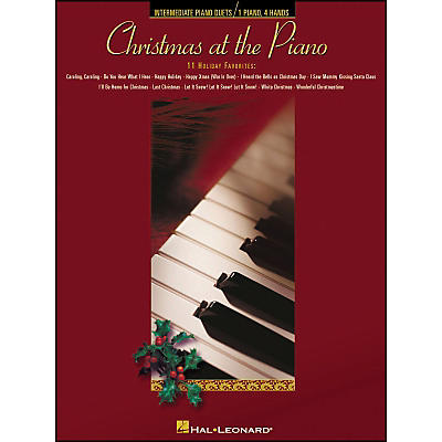 Hal Leonard Christmas At The Piano - 11 Holiday Favorites for Piano Duet 1 Piano, 4 Hands