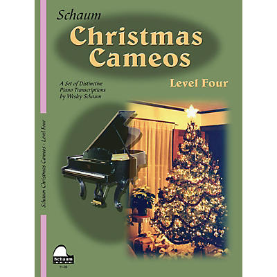 SCHAUM Christmas Cameos (Level 4 Inter Level) Educational Piano Book