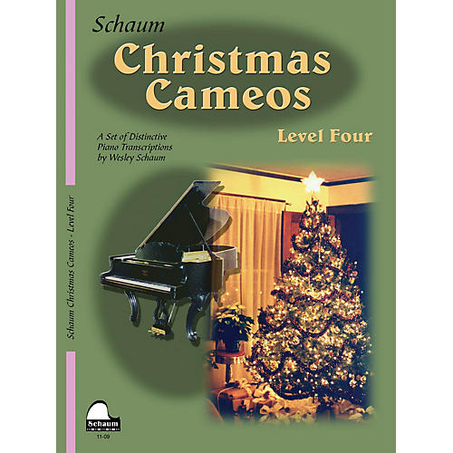 Schaum Christmas Cameos (Level 4 Inter Level) Educational Piano Book