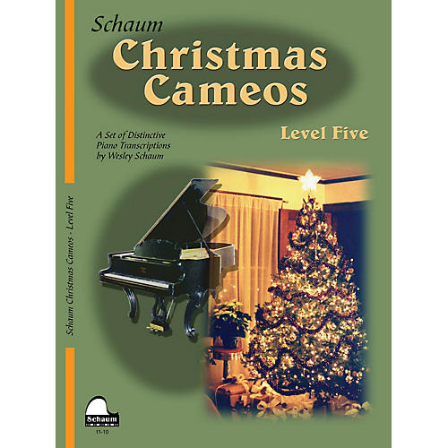 Schaum Christmas Cameos (Level 5 Upper Inter Level) Educational Piano Book