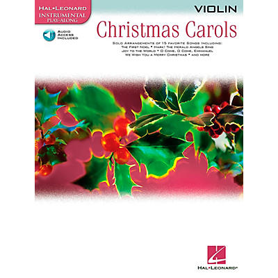 Hal Leonard Christmas Carols for Violin Book/Audio Online