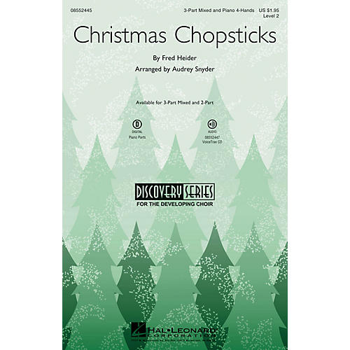 Hal Leonard Christmas Chopsticks (Discovery Level 2) 2-Part Arranged by Audrey Snyder