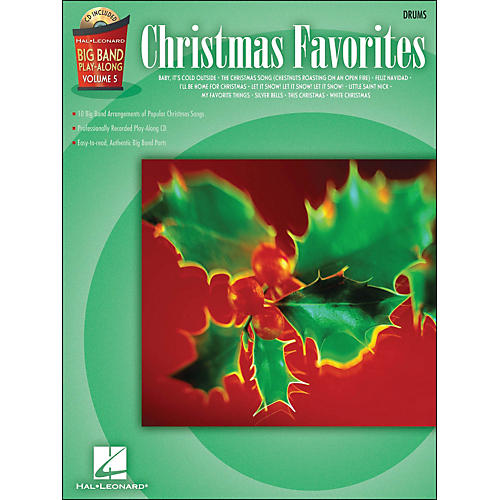 Christmas Favorites Big Band Play-Along Vol. 5 Drums Book/CD