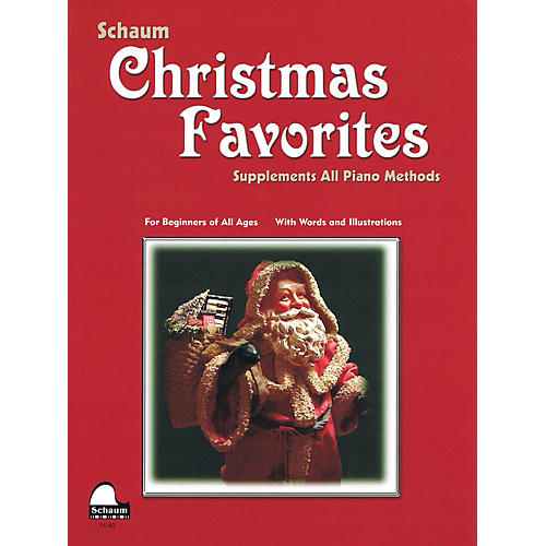 Schaum Christmas Favorites (Primer Level Early Elem Level) Educational Piano Book